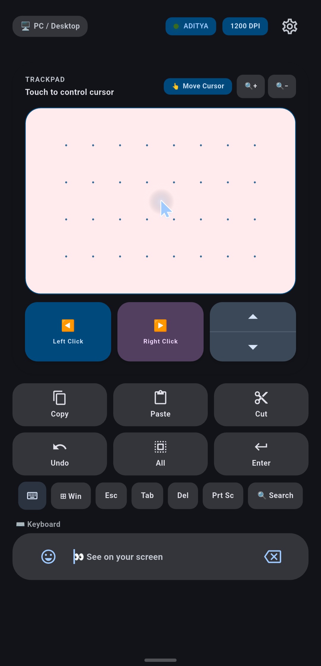 WindPad App Interface
